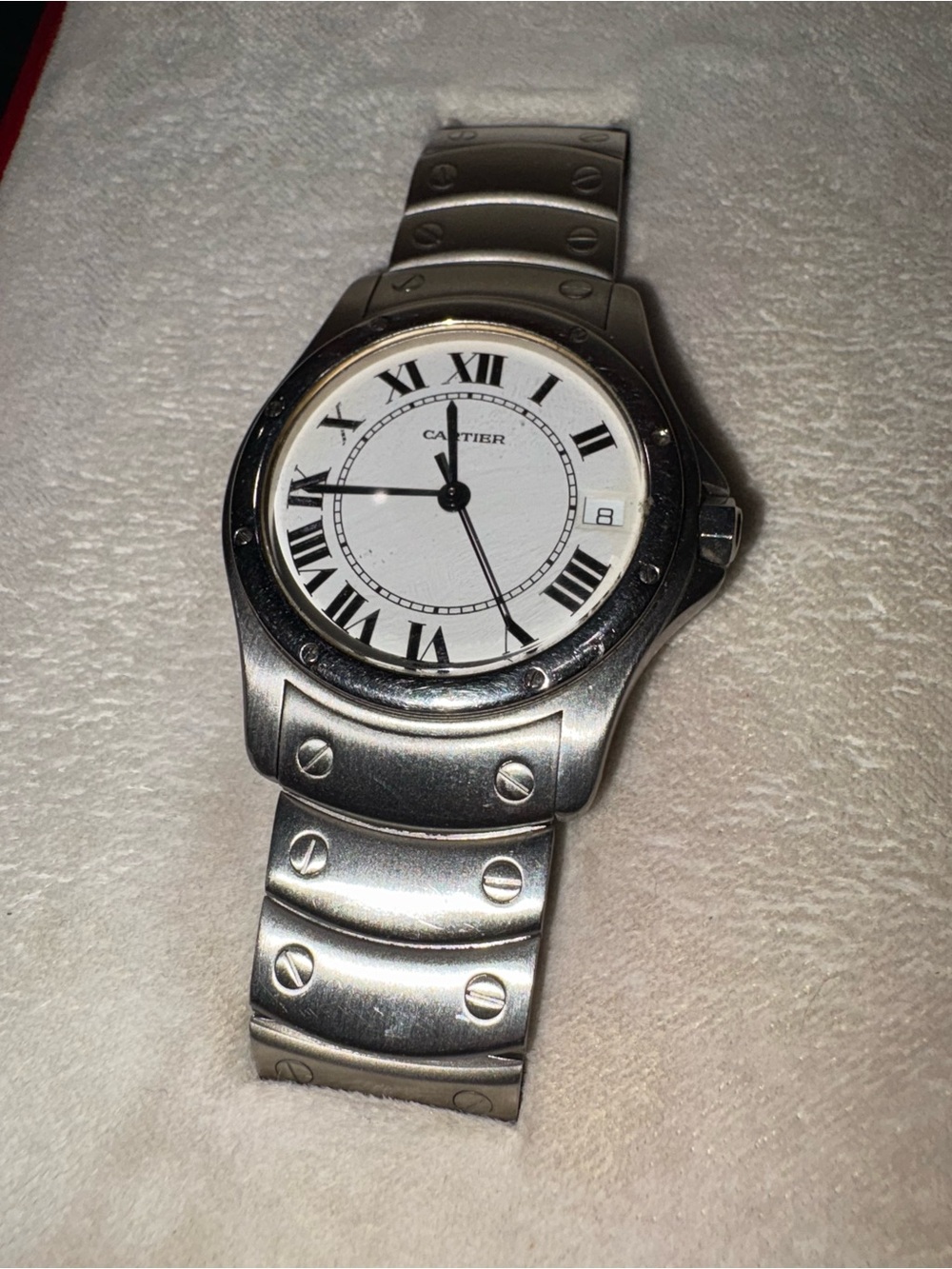 Santos steel Ronde De Cartier watch - Picture 8 of 11